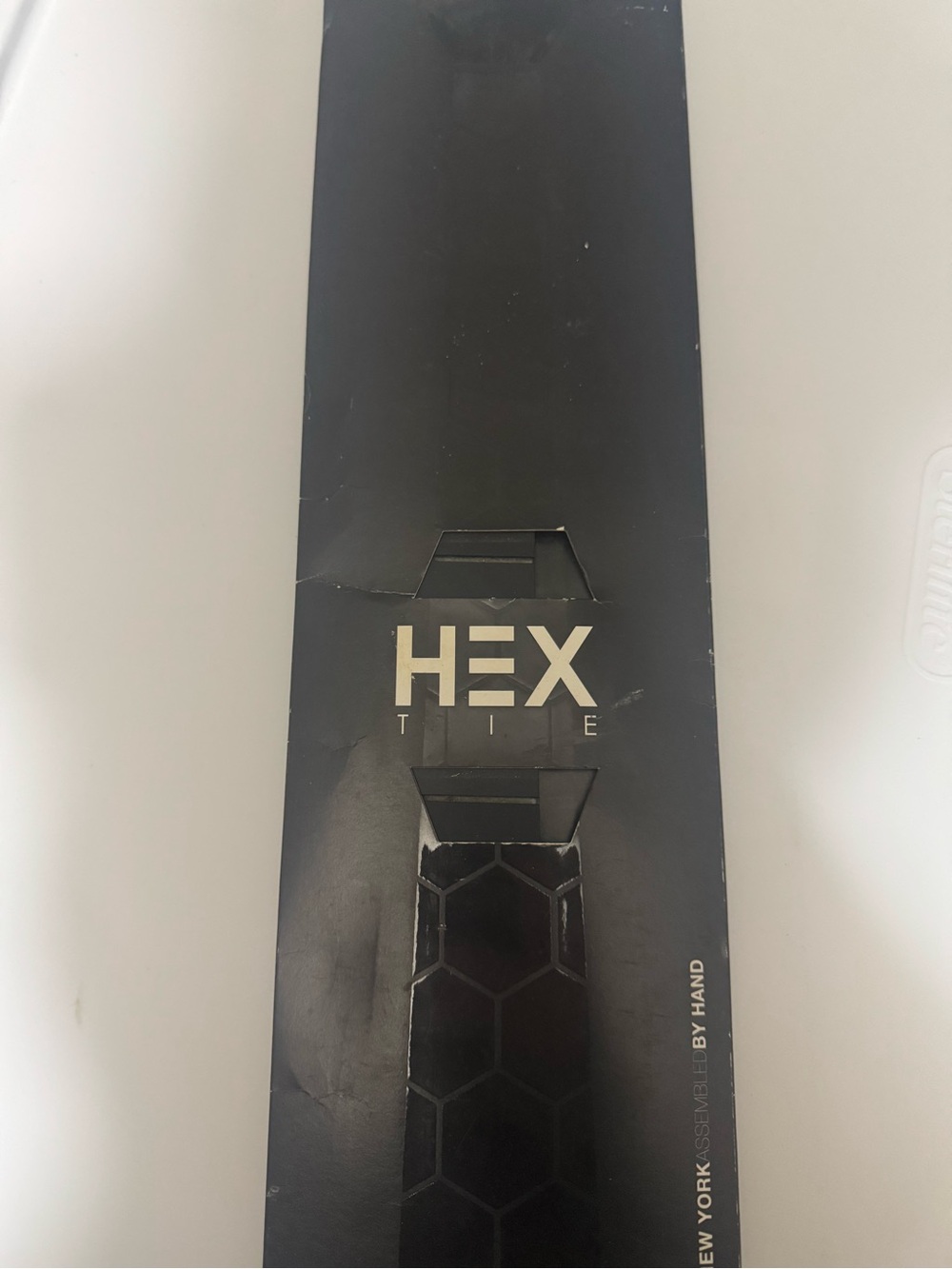 HEX Tie - Black Men's Hex Pattern Necktie
